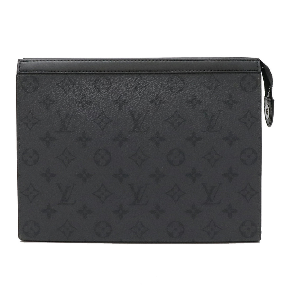 LOUIS VUITTON Monogram Eclipse Black Reverse Pochette Voyage Shoulder Bag Pouch